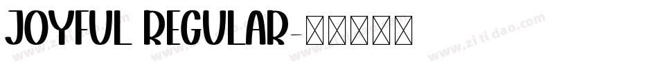 JOYFUL regular字体转换